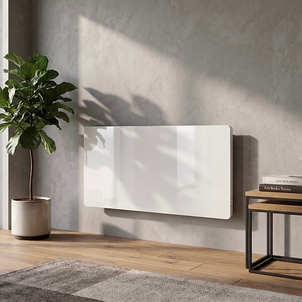 KALIA - Radiateur électrique céramique GLASS blanc 2000W - large