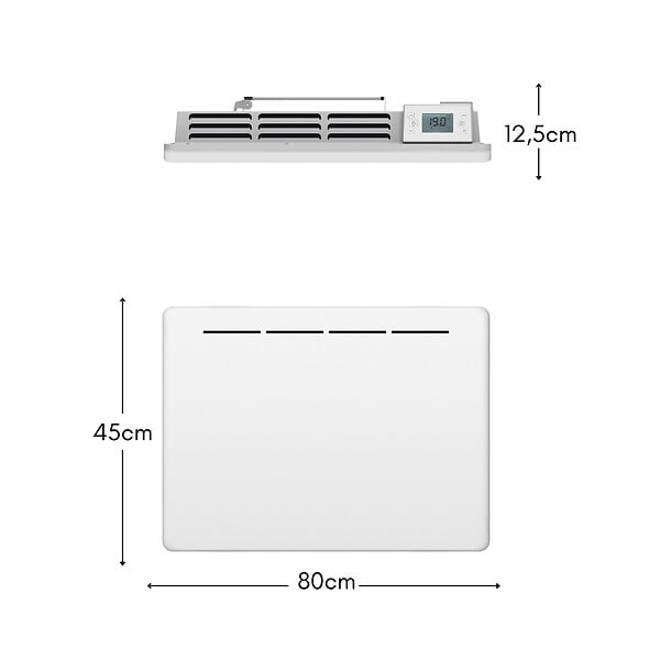 KALIA - Radiateur électrique fonte TANA 1500W - large