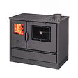 SANNOVER - Cuisinière Bois avec Four Chauffage seul Versi 7,9 kW Noir Sannover - vignette