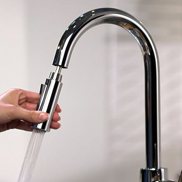 HANSGROHE - Mitigeur Évier Focus 240 Hansgrohe - Avec Douchette Extractible - 2 Jets - Chromé - large
