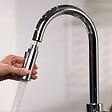 HANSGROHE - Mitigeur Évier Focus 240 Hansgrohe - Avec Douchette Extractible - 2 Jets - Chromé - vignette