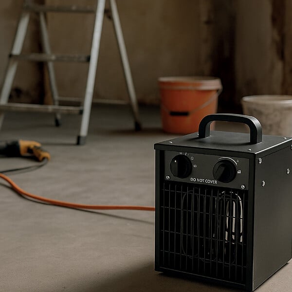 DIO - Radiateur soufflant chantier 3000W - noir - DiO - large