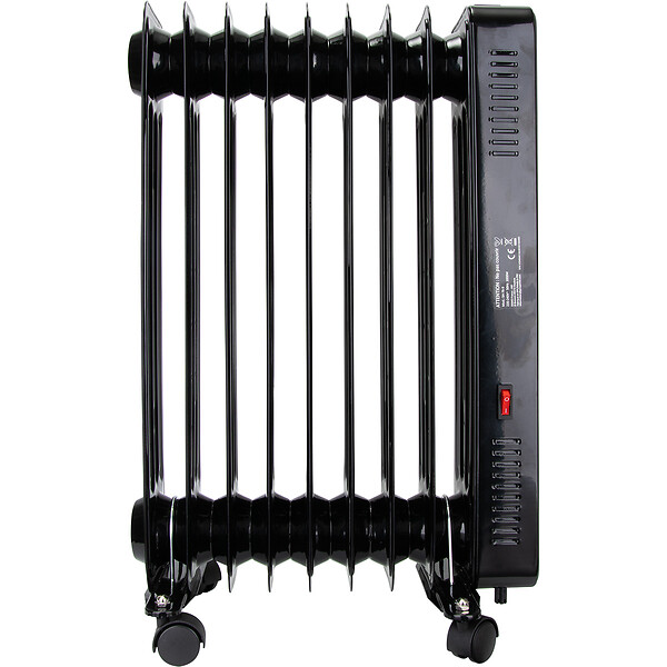 VOLTMAN - Radiateur mobile bain d'huile CosyOil 2000W - façade verre trempé - Voltman - large
