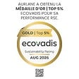 AURLANE - Meuble de Salle de Bains 140 TIMBER Décor Chêne 4 tiroirs et module - Vasques Blanches 36cm - vignette