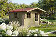 SOLID - Abri de jardin Servoz Classe 3 - Naturel - L.348xH.242xP.365cm - 7,44m² - vignette