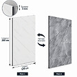 MCCOVER - Panneau mural réversible effet marbre blanc / gris – Aluminium composite – Ép. 3 mm Effet marbre Blanc/Gris, ep.3 mm, l.100 cm, L.200 cm - vignette