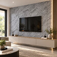 MCCOVER - Panneau mural réversible effet marbre blanc / gris – Aluminium composite – Ép. 3 mm Effet marbre Blanc/Gris, ep.3 mm, l.100 cm, L.200 cm - vignette