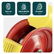 VOUNOT - Lot de 2 Roue increvable 4.80/4.00-8 en PU pour brouette diable alesage 20mm 392x92 mm Jaune - vignette