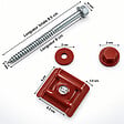 MCCOVER - Kit 50 fixations pour plaque acier nervurée 900/25 Rouge 8012, Unités - 50 pièces - vignette