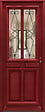 GD MENUISERIES - Porte d'entrée Bois Vitrée Barbara rouge RAL3004, H215 x L90 cm Côte Tableau p.Gauche - vignette
