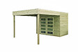 SOLID - Abri de jardin Matera S8743-1 - En bois autoclave - Intérieur : 8,01 m² - L.299,6xP.581,2xH.224,4cm - vignette