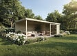 SOLID - Abri de jardin Sagres S8772-1 - Bois autoclave - Intérieur : 8,68m² - L.717,4xP.326,6xH.227cm - vignette