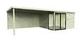 SOLID - Abri de jardin Tavira S8777-1 - Bois autoclave - Intérieur : 11,63 m² - L.799xH.227xP.304cm - vignette