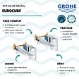 GROHE - Lot de 2 mitigeurs lavabo mural Eurocube M + corps encastré - vignette