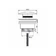 WIRQUIN - Bonde universelle laiton chromé pour lavabo vasque avec ou sans trop plein - 1'1/4 - Wirquin - vignette
