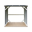 TIMBELA - Abri à bûches - 220x120xH220 cm / 2,54 m² - Capacité ~4,4 m³ - TIMBELA M984-CAVERN STEEL - vignette