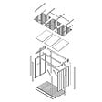 TIMBELA - Abri à bûches - 220x120xH220 cm / 2,54 m² - Capacité ~4,4 m³ - TIMBELA M984-CAVERN STEEL - vignette