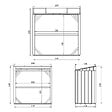 TIMBELA - Abri à bûches - 220x120xH220 cm / 2,54 m² - Capacité ~4,4 m³ - TIMBELA M984-CAVERN STEEL - vignette