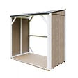 TIMBELA - Abri à bûches - 220x120xH220 cm / 2,54 m² - Capacité ~4,4 m³ - TIMBELA M984-TERRA BROWN - vignette