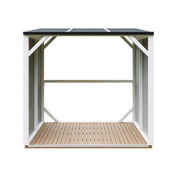 TIMBELA - Abri à bûches - 220x120xH220 cm / 2,54 m² - Capacité ~4,4 m³ - TIMBELA M984-TUNDRA GREY - large