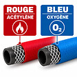 HUGGY TUYAUX - Tuyau de soudure oxygène/acétylène Ø 6.3 mm - Longueur 5 mètres - vignette