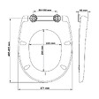 BEMIS - Abattant déclipsable frein de chute plastique thermodur Click & clean anthracite - vignette