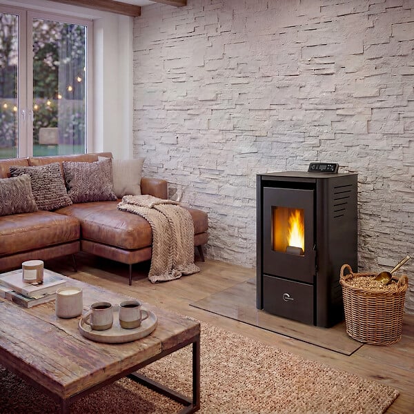 SANNOVER - Poêle à granulés air Anita 9,4 kW Noir Sannover - large