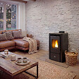 SANNOVER - Poêle à granulés air Anita 9,4 kW Noir Sannover - vignette