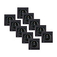 SIEMENS - SIEMENS Lot de 10 Prises 2P+T Anthracite Delta Iris avec plaque anthracite - vignette