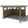 ALTANKA - Pergola de jardin 4.04x4.04m avec panneaux - traité - ALT135 - vignette