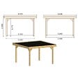 ALTANKA - Pergola de jardin 4.04x4.04m avec panneaux - traité - ALT135 - vignette