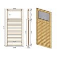 ALTANKA - Pergola de jardin 4.04x4.04m avec panneaux - traité - ALT135 - vignette