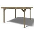 ALTANKA - Pergola de jardin 4.04x4.04m avec panneaux - traité - ALT132 - vignette