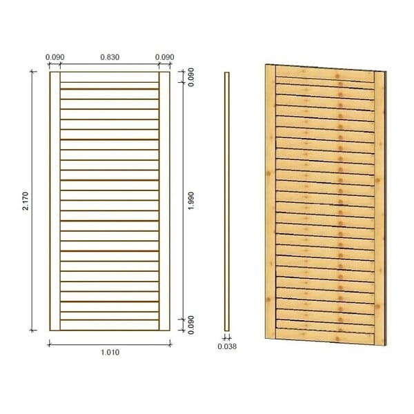 ALTANKA - Pergola de jardin 4.04x4.04m avec panneaux - traité - ALT132 - large
