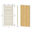 ALTANKA - Pergola de jardin 4.04x4.04m avec panneaux - traité - ALT132 - vignette