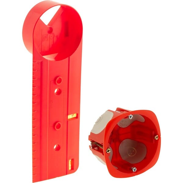 PROTEC - Lot de 40 boîtes d'encastrement No Air Box Multimat Ø67mm P.40mm + gabarit - Protec - large