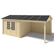 ALTANKA - Abri de jardin en bois - 17.4m2 - 5.79x3m - Ep. 28mm - Couleur: naturel - DOM764 - vignette