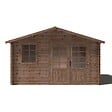 ALTANKA - Abri de jardin en bois - 11.7m2 - 3.9x3m - Traité - Ep. 34mm - Couleur: marron - DOM562 - vignette