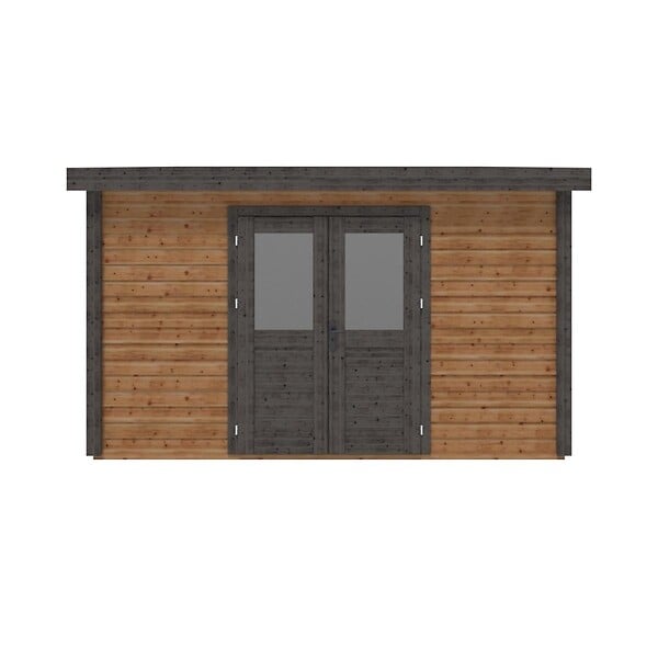 ALTANKA - Abri de jardin en bois Freya 4.09x4.09m - 16.73m2 - Ep. 28mm - Traité - 000468 - large