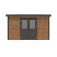 ALTANKA - Abri de jardin en bois Freya 4.09x4.09m - 16.73m2 - Ep. 28mm - Traité - 000468 - vignette