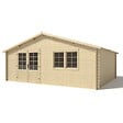ALTANKA - Abri de jardin en bois - 30m2 - 6x5m - Ep. 40mm - Couleur: naturel - DOM748 - vignette