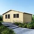 ALTANKA - Abri de jardin en bois - 30m2 - 6x5m - Ep. 40mm - Couleur: naturel - DOM748 - vignette