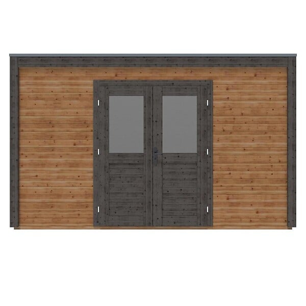 ALTANKA - Abri de jardin en bois Nova 4.09x4.09m - 16.73m2 - Ep. 28mm - Traité - 000479 - large
