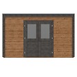 ALTANKA - Abri de jardin en bois Nova 4.09x4.09m - 16.73m2 - Ep. 28mm - Traité - 000479 - vignette