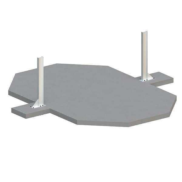 ALTANKA - Piscine hors sol en bois NEMO 4.3 x 3 - H.1.18 m avec plage, bleu pâle, fixations à visser - BAS7302OSPL+PLA302 - large
