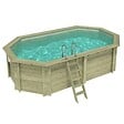 ALTANKA - Piscine hors sol en bois NEMO 5.79 x 3.49 - H.1.45 m, sable, cadre en métal - sans dalle - BAS7304OSPU3 - vignette