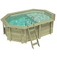 ALTANKA - Piscine hors sol en bois NEMO 4.3 x 3 - H.1.18 m avec plage, sable, fixations à visser - BAS7302OSPL3+PLA302 - vignette