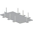 ALTANKA - Piscine hors sol en bois AQUA 7 x 3.75 - H.1.45 m avec plage, bleu pâle, fixations à visser - BAS7308OSPL+PLA308 - vignette