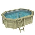 ALTANKA - Piscine hors sol en bois NEMO 4.3 x 3 - H.1.18 m, gris clair, fixations à visser - BAS7302OSPL2 - vignette