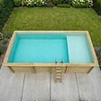ALTANKA - Piscine hors sol en bois AQUA 7 x 3.75 - H.1.45 m avec plage, sable, fixations à sceller - BAS7308OSPI3+PLA308 - vignette
